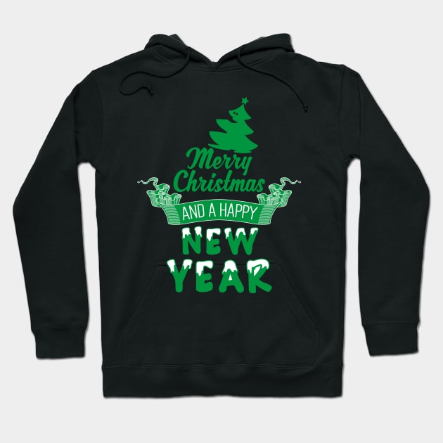 Merry Christmas and a happy New Year Hoodie by nektarinchen